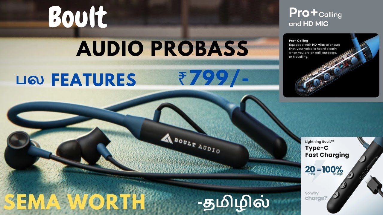 Boult Audio Probass Ycharge Neckband 😲🤫20min 100% Charge 😱 Pro+ HD Mic 🤩Under ₹800 Best Neckband 🔥🔥🔥
