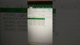 Trick to Extract Day, Month, Year from Date in Excel || #excel #exceltips #short #msexcel#viralvideo