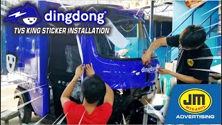 Dingdong PH's TVS King Sticker wrap installation | JM Mirasol Advertising screenshot 1