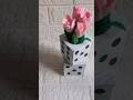 Diy cute Cardboard Flower Vase 🌷#craftyhome#diy#art