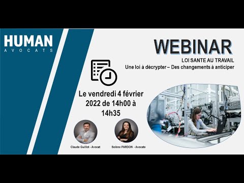 Replay Webinar - Loi santé au travail