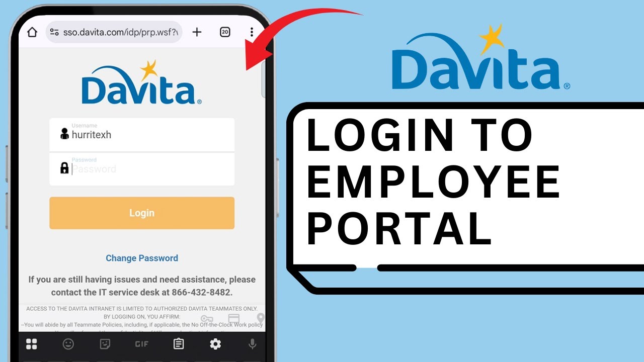 HOW TO LOGIN DAVITA EMPLOYEE PORTAL ACCOUNT ONLINE - YouTube