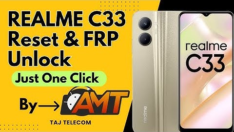 Realme C33 (RMX3624) Pin Pattern Password & FRP Unlock || Realme C33 FRP Unlock || Realme C33 Reset