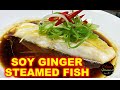 STEAMED SOY & GINGER FISH | EASY STEAMED FISH RECIPE