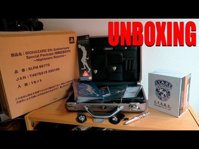 BIOHAZARD 5th Anniversary Special Package RESIDENT EVIL UNBOXING