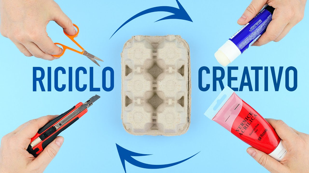 ♻️ 3 IDEE PER RICICLARE I CARTONI DELLA UOVA