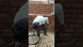 4 inch brick wall laying #youtubeshorts #construction #shorts #short #trending #viral #explore