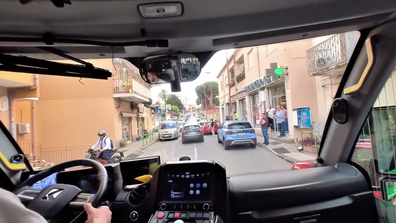 BUS DRIVE POV LINEA 31BIS (Torre Faro-Papardo-Faro Sup)KARSAN e-JEST- #bus #italy #busdrivingpov