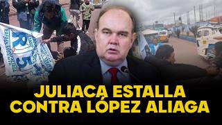 Lo Hicieron Huir Asustado Juliaca Repudia Visita De López Aliaga Lo Expulsan Por Terruquearlos