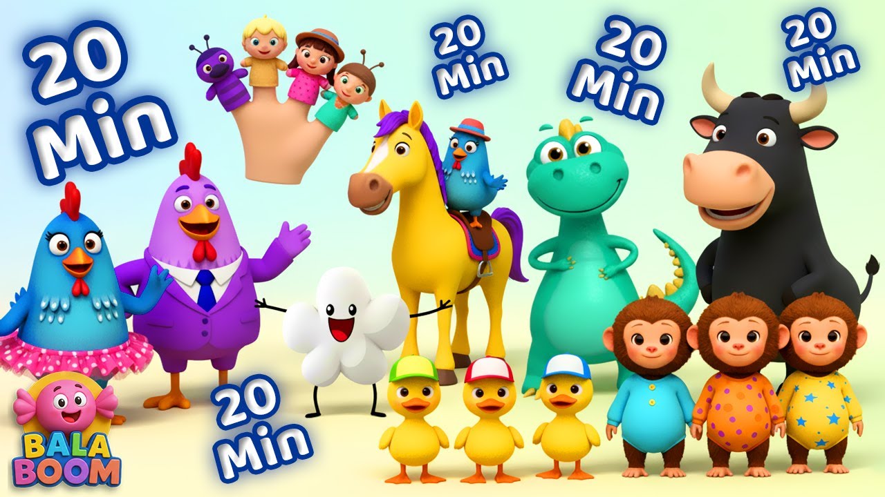 Galinha Pintadinha + Mais🐔20 Minutos de Diversão🎶Grandes Clássicos Infantis