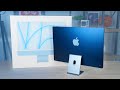 Unboxing the APPLE M1 iMAC $1299 Base Model in Blue! Is the BASE Model Worth It?!