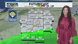 Patchy fog reduces visibility early Sunday
