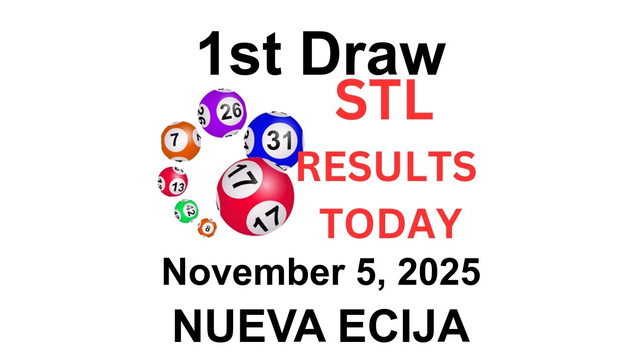 Ssu Draw STL NUEVA ECIJA Results Today - 1st Draw November 5, 2025 - YouTube