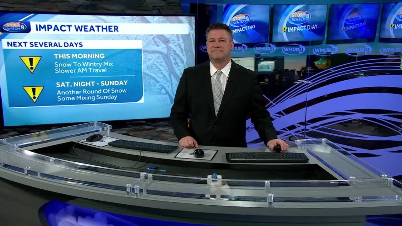 Video: Light snow changes to wintry mix for Thursday morning commute ...