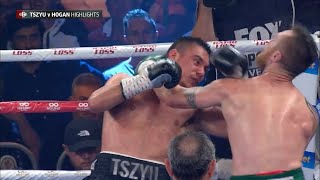 Tim Tszyu makes Dennis Hogan's corner Quit | Tszyu vs Hogan Highlights