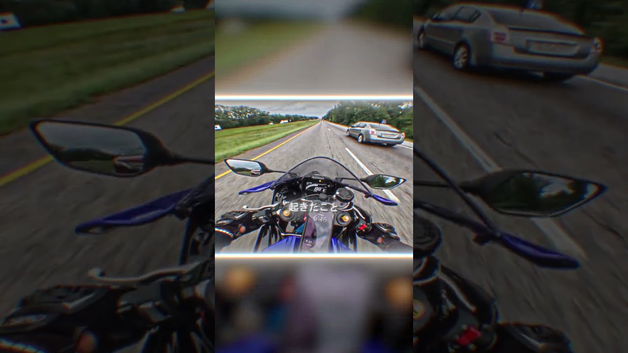 バイク乗りに突っ込もうとしたドライバー、まさかの自業自得な結末に…