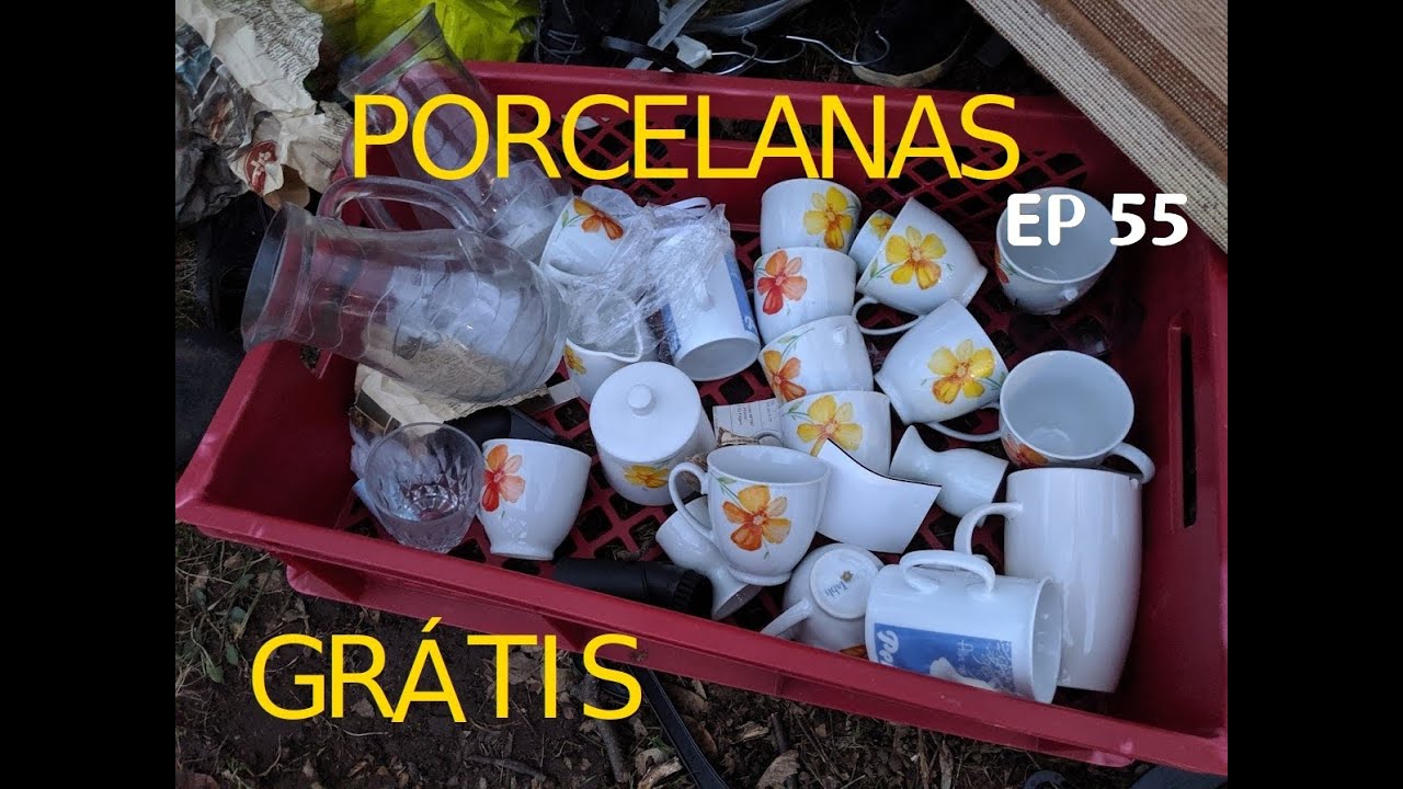 ACHEI MUITAS PORCELANAS GRÁTIS NAS RUAS. (Lixo ou Luxo) EP55