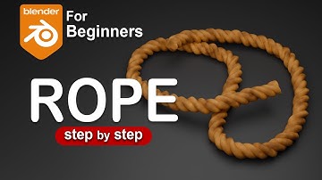 Create Rope in Blender 3D #blender #tutorial #polyeevee