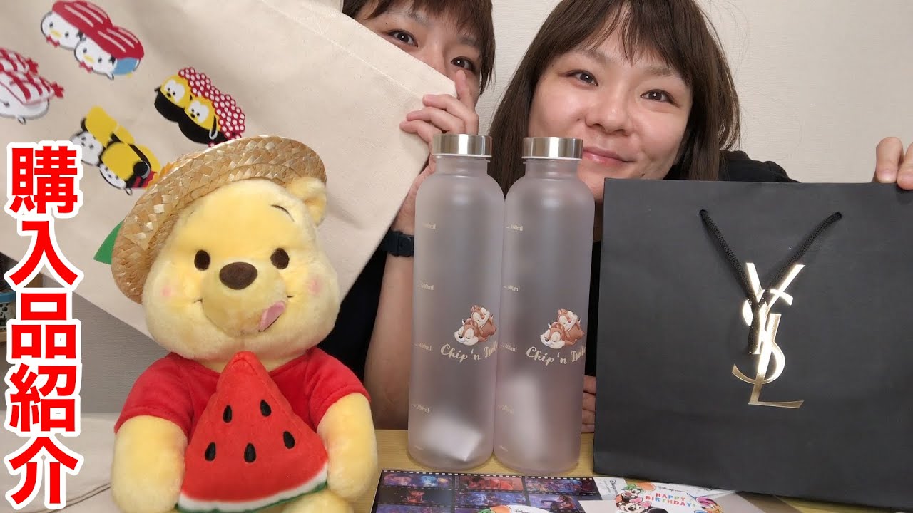 【購入品紹介】デパコスのYSLを買いました！ディズニーストアでもたくさん買ったよ〜！【はらぺこツインズ】【双子】