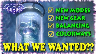 HUGE FREE CONTENT UPDATE - NEW Game Modes NEW Gear MUCH Much More Gotham Knights Patch Notes