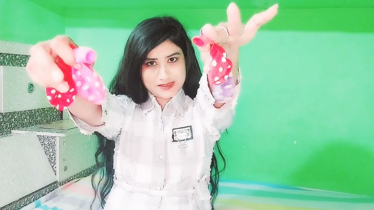 I'm back with polka-dot balloons blowing 😇/Royal khushii official #royalkhushiiofficial #balloon