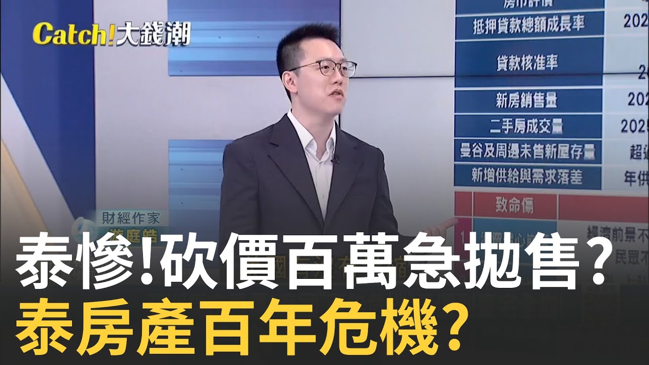 砍價百萬還能殺?泰房市百年最糟還會更慘? 豪宅到公寓無一倖免!泰房市危機..台買家怎辦?│王志郁 主持│20250904│Catch大錢潮 feat.游庭皓
