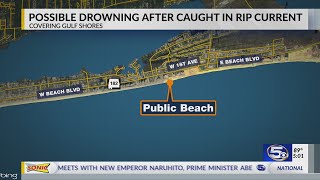 VIDEO: Possible drowning in Gulf Shores