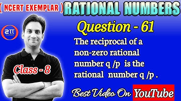 The reciprocal of a non-zero rational number q/p is the rational number q/p.