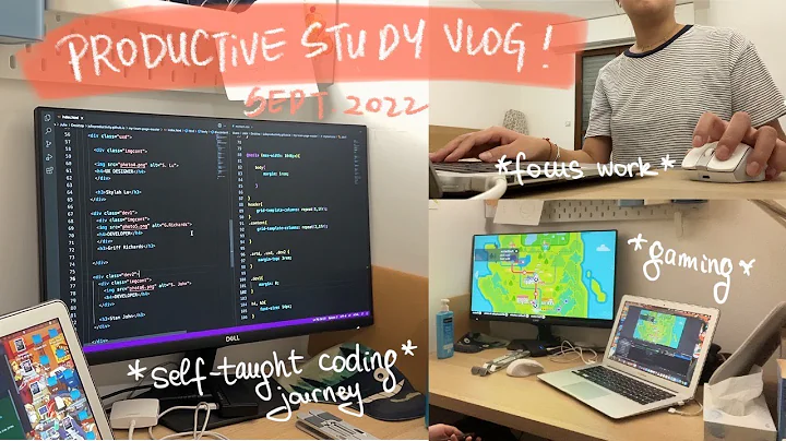 PRODUCTIVE STUDY VLOG | self-taught coding journey...