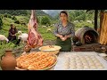 Rural Life :Ancient Village Stew with Lamb Leg , Slow Cooking & Community Life 🍲🔥