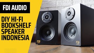 DIY Super Simple High Quality Small Bookshelf Speaker | FDI Audio | Indonesia