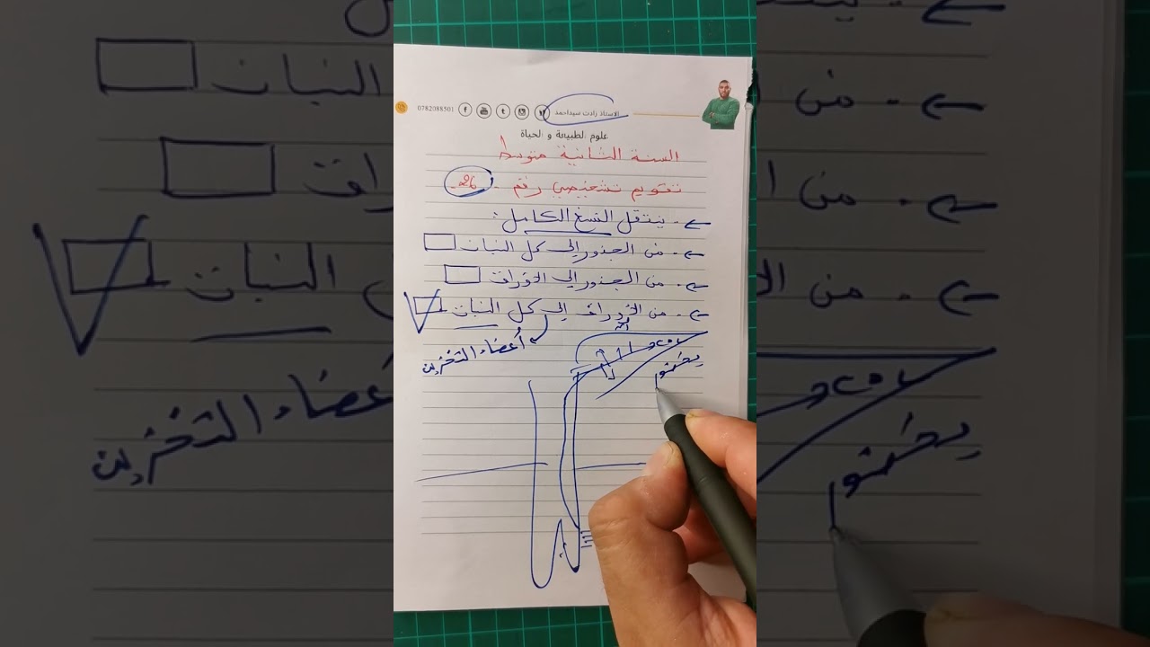 تقويم تشخيصي رقم 26 للسنة الثانية متوسطة