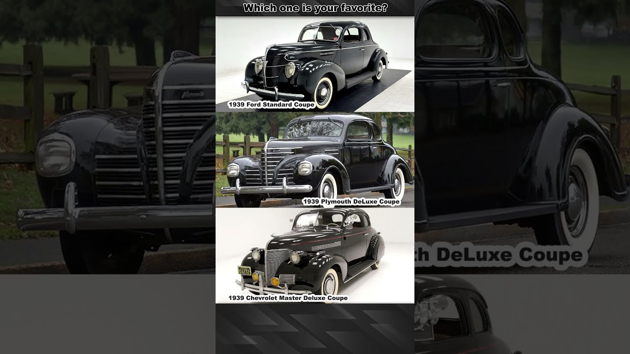 Ford Standard, Plymouth DeLuxe or Chevrolet Master Deluxe? Which one is your favorite?