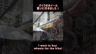 I went to buy wheels for the bike!