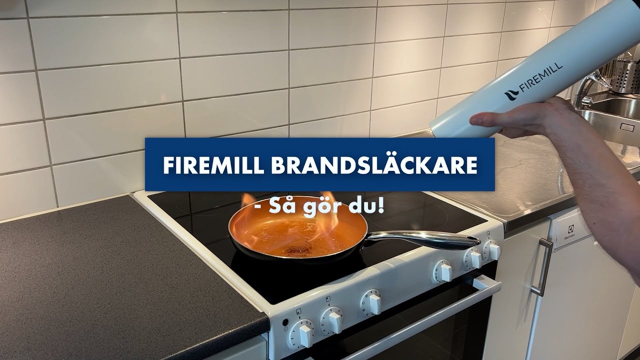 Så använder du Firemill brandsläckare | Bluegaz
