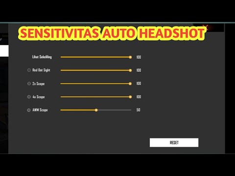SENSITIVITAS AUTO HEADSHOT FREE FIRE BATTLEGROUND | TERBARU 2020