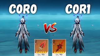 Homa Vs Crimson Moons Best Weapon For C0 Arlecchino Genshin Impact