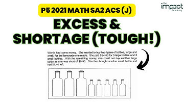P5 Whole Numbers - Important Excess and Shortage Concept | DO IT WITH ME