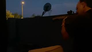 Pop and trace pellets hitting a target from a Sig MPX CO2 air gun @CAAlvarez602