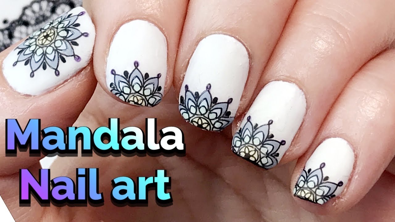 Cherry Blossom Mandala Nail Art Tutorial - wide 8
