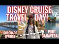 DISNEY CRUISE PRE TRAVEL DAY VLOG! STAYING AT CORONADO SPRINGS &amp; TRAVEL TO PORT CANAVERAL 🚢✨