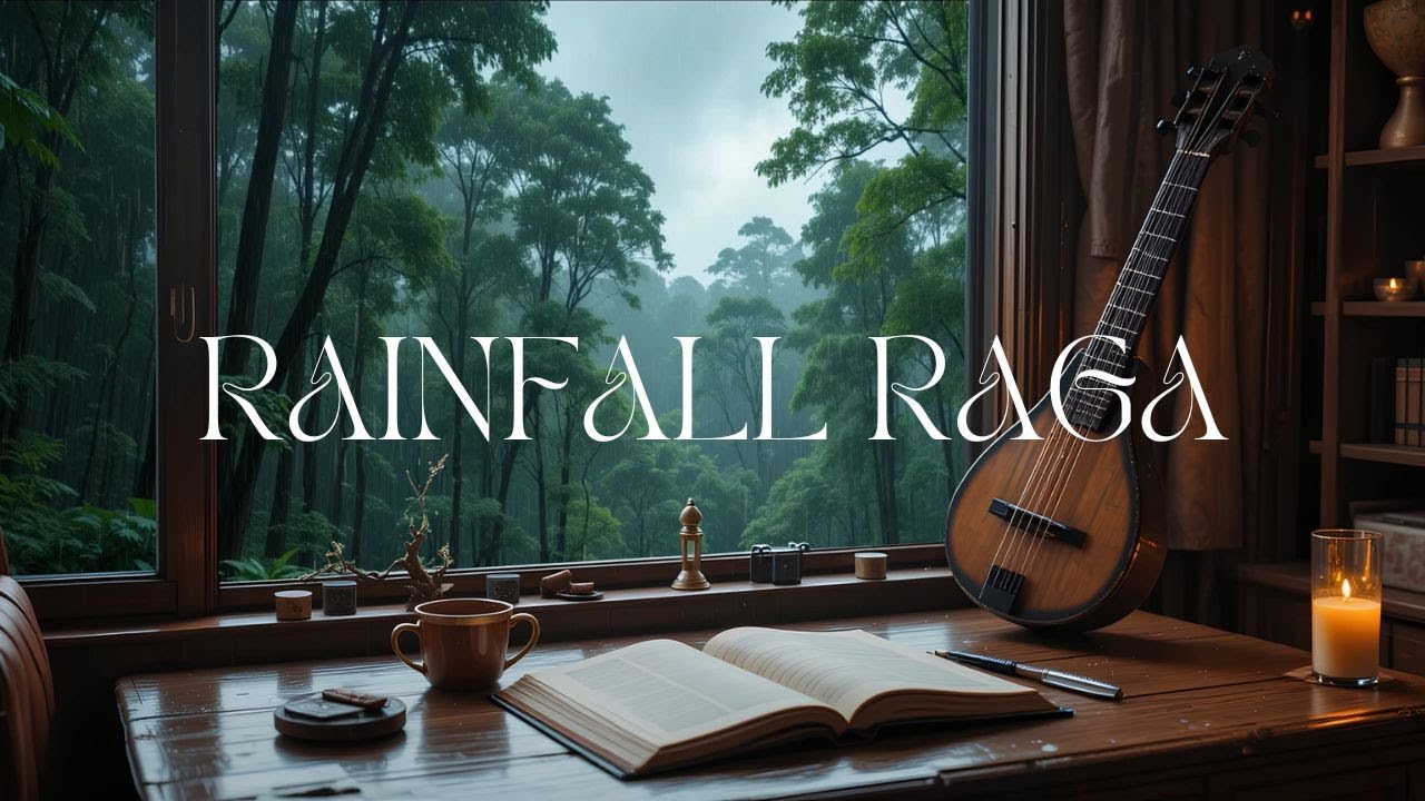 🌧️ Rainfall Raga – Sitar Music with Gentle Rain Sounds 🌿 | Study, Relax & Meditate | MELLIFY |
