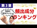 【勝利をつかめ】怒涛の40成分ラッシュ!第3章頻出成分ランキング