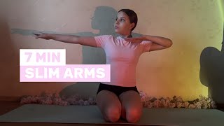 7 MIN SLIM ARMS WORKOUT // No Equipment, Pilates at Home