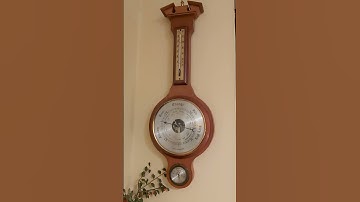 good to know about the weather have barometer in our kitchen.#barometer #weather  #antique #rain