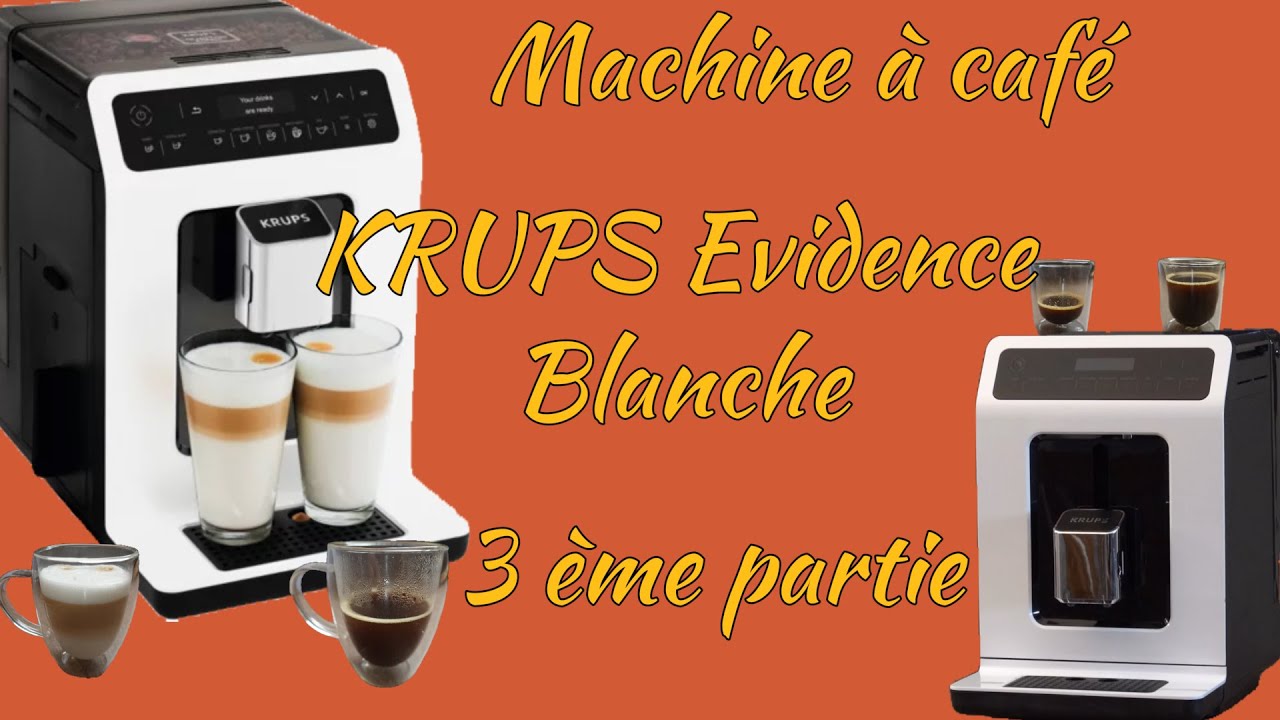 Krups Evidence EA890110 - Machine à café automatique avec mousseur à lait - 15 bar - blanc