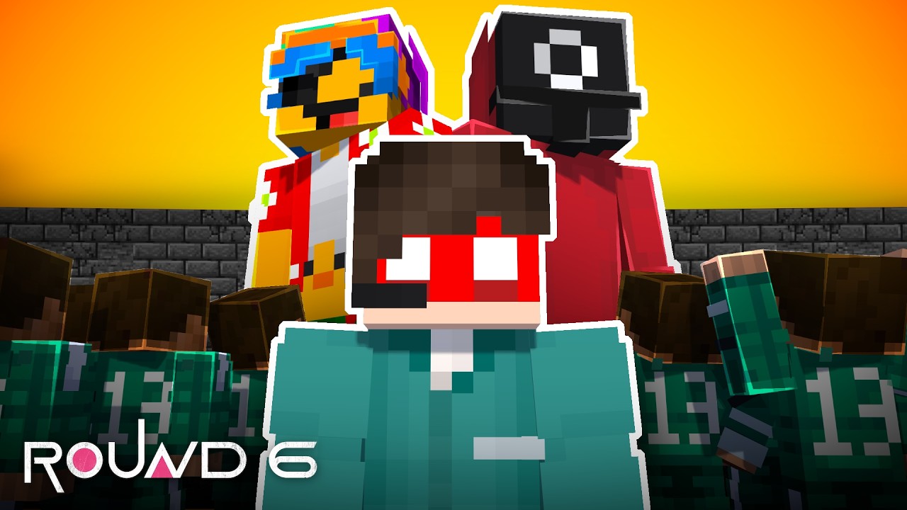 ROUND 6 no MINECRAFT valendo R$100