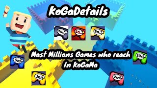 Most Millions Game Who Reach In KoGaMa ~ KoGaDetails screenshot 3
