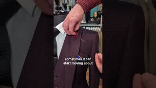 How to wear a Flower lapel pin 🌹 #weddingattire #astaresmenswear  #groomstyle  #weddingsuittips