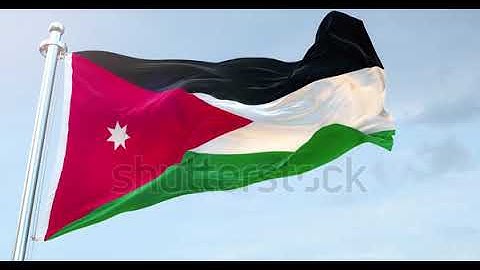Jordan Flag Waving loop 4K